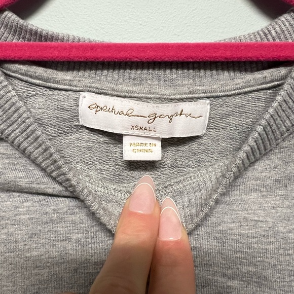 Spiritual Gangster Crop Pullover Sweatshirt Lounge Gym Workout XS oversized - Picture 4 of 4